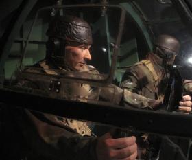 Glider Pilot figures in the Horsa Cockpit, Airborne Assault, Duxford