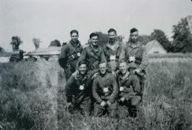 OS Members of 5 Platoon, ‘S’ Company, 1st Parachute Battalion. RAF Hurn Airfield in Wiltshire. July 1942