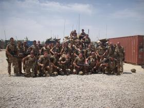 Group photo of 7 Platoon, C (Bruneval) Coy, 2 PARA, Afghanistan, May 2008