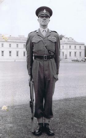 AA RSM JC Lord at Sandhurst, c.1950s