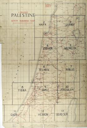 Map of Palestine (1: 250,000)