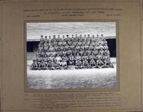 Group Photograph of B Platoon, 165 Indian Airborne Transport Company, RIASC