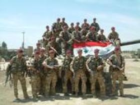 Group portrait of C Troop, 216 Parachute Signal Squadron, Iraq (Op Telic)