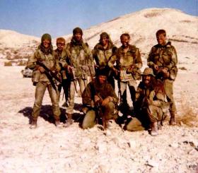 Men of 16 Para Heavy Drop Coy at Goshi Troulli Ranges, near Dehkelia, Cyprus, November 1973