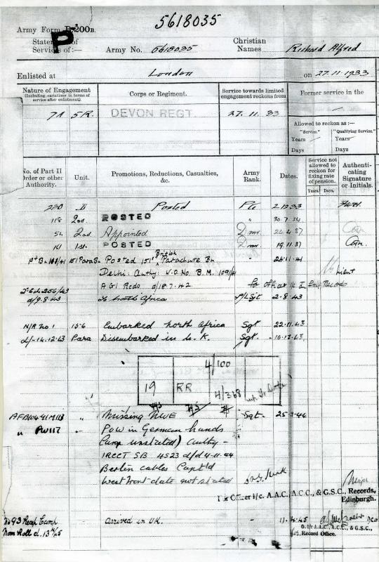 OS Sgt.R.A.Bloomfield. 156 Para Bn. Records of Service (4).jpg