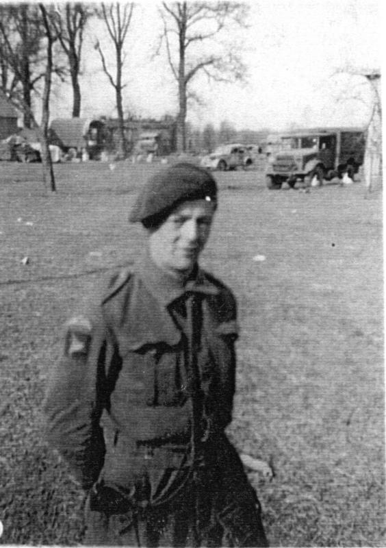 Private John Peat, one day after the drop for the Rhine Crossing, 25 March 1945