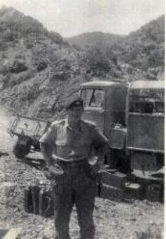 Les up in the Cyprus mountains 1956
