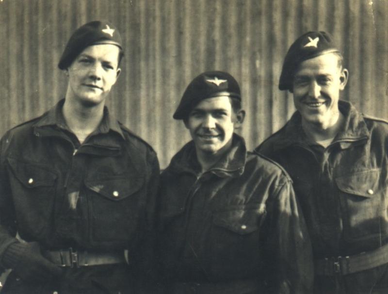 Eddie Johnson (on left) & Pals, Egypt 1946