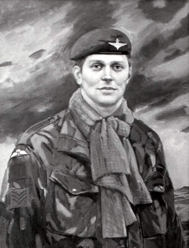 OS Painting of Sgt Ian McKay VC