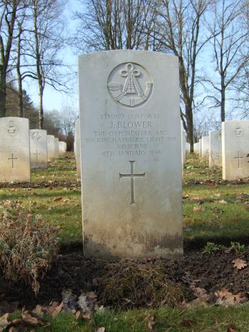 Cpl. Jack Blower, Hotton War Cemetery, Belguim March 2015