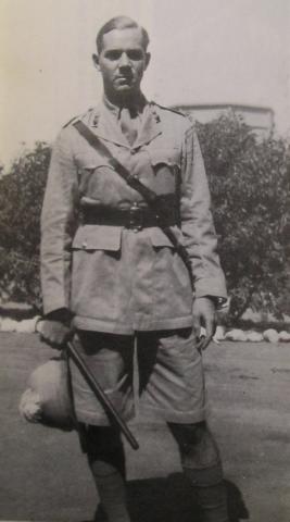 Maj.T.A.G.Pritchard. (photo taken in India pre-war)