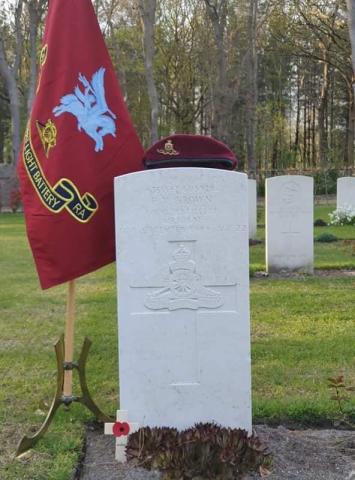 Grave stone of Frederick V Brown