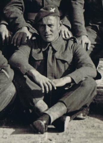 OS L-Cpl.R.C.Wiles_. 1 Para Bn. Sigs Pl. Italy. 1943. This photo was taken at Barletta, Italy in October 1943