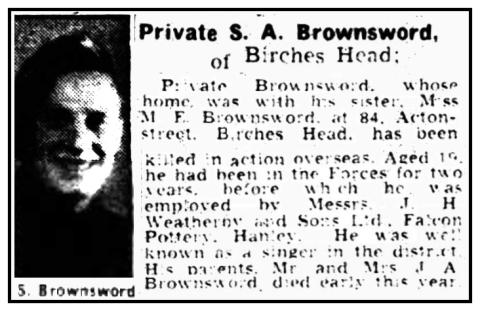 OS Stewart A Brownsword newspaper