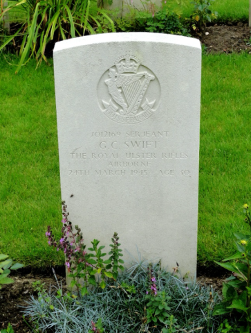 OS Gerard C Swift grave stone