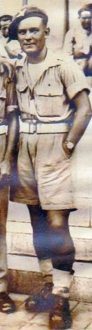 Enhanced image of Walter Handscombe taken during WW2 in Algiers.