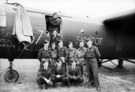 196 Sqn in front of a Horsa Glider, prior to D-Day. 