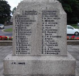 Aldridge War Memorial, Staffordshire.  