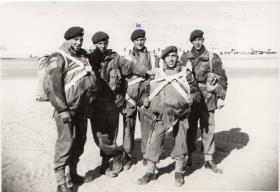 Men of 3 PARA in X type parachutes Canal zone 1952