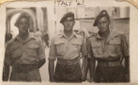 Sgt RH Beagle in Altamura, Italy, September 1943.