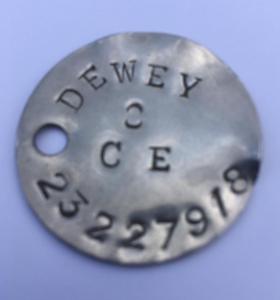 Identity Disc for Pte Dewey 1 Para