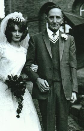 Fredrick Edwards on his daughter Shelia's wedding day