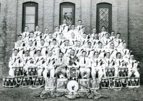 OS Drums Pl, 1 Bn Devons. Rawalpindi, India. 1938