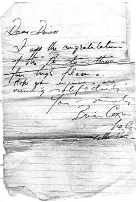John C Driver's CO Note Re MM