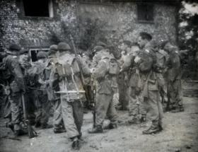 OS 11 Para TA Forming up. (1951-55) The location is believed to The Horseshoes, West Tofts, part of the Stanford Training Area near Thetford