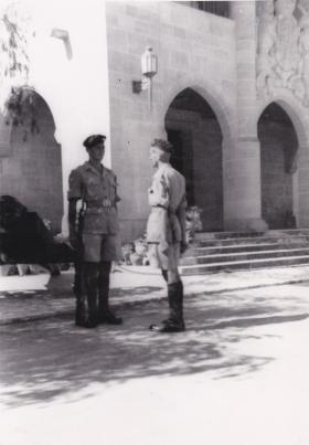 Guard duty, Governor's residence, Nicosia,3 Para, Cyprus August 1951