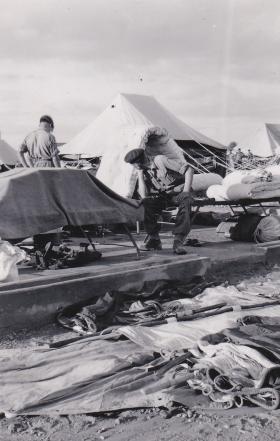 OS 1951-09-13 Devastation following storm, 3 Para, Wayne's Keep Camp, Cyprus