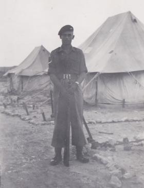  L/Cpl David Alexander, 3 Para goes on guard Wayne's Keep Camp Cyprus 30 September 1951