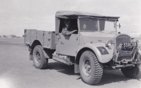 15cwt truck,3 Para. Shandur Camp, Egypt April 1952