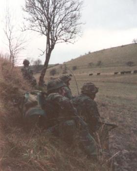 Milan & Rifle Company move to attack Imber Village Salisbury Plain 1992 