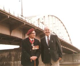 OS Unknown Airborne and 30 Corp veterans circa 1991 Arnhem Bridge