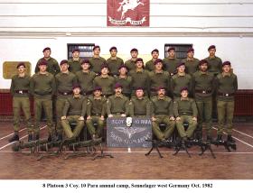 8 Pln, 3 Coy, 10th Bn Annual camp Sennelager, W.Germany Oct 1982