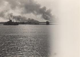 Smoke clouds, Port Said Nov 1956 