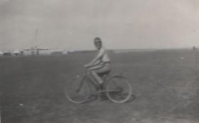 Unknown on bicycle