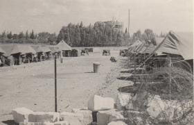 Barbed wire fence St Barbara Camp, Nicosia 1956