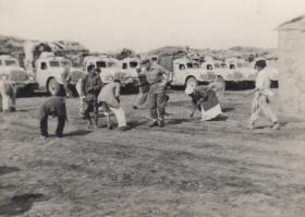 Locals and Lorries Suez 1956