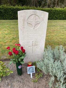 OS Pte P Fleming headstone May 2022