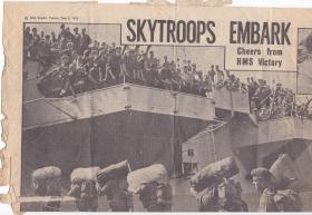 Daily Graphic Skytroops embark 5 June 1951