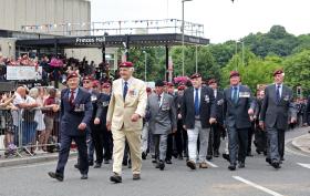 Parade of veterans Falklands 40, Aldershot, June 2022