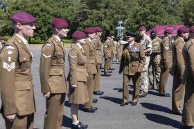 OS 23 Parachute Engineer Regiment medal parade at Rock Barracks, Woodbridge   