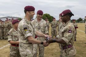 OS Airborne Medics receive their Op Pitting Medals and clasps 1