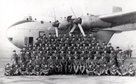 Beverly XB285 trainees at parachute school, october 1956