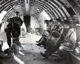 Paratroopers inside a Hastings