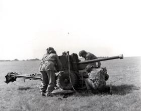 Setting up an anti-tank 6pdr for use with a Hastings 1952
