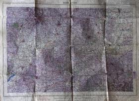 Military Map of the Midlands Sheet 8 from the possessions of Cpl Albert Holtom
