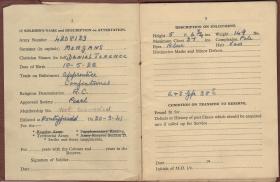 Daniel T Morgans' Service and Pay Book